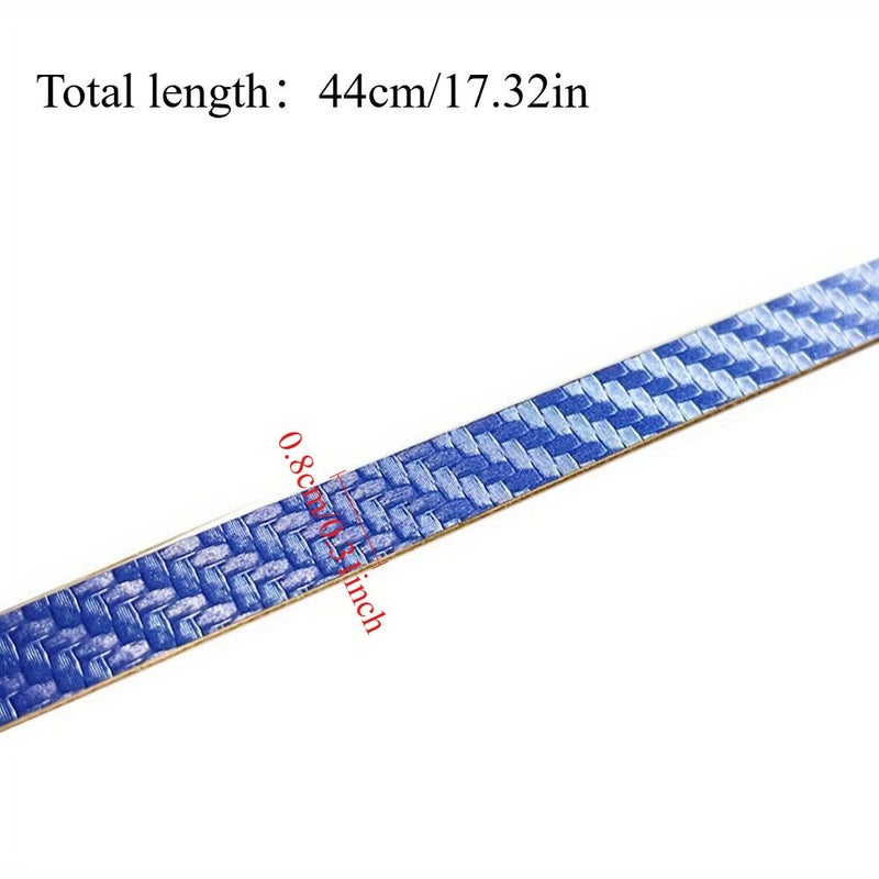 Black Thickened PU Protective Strip 8mm Table Tennis Racket Edge Guard Self-Adhesive Carbon Fiber Textured Edge Protection Strip - Image 4