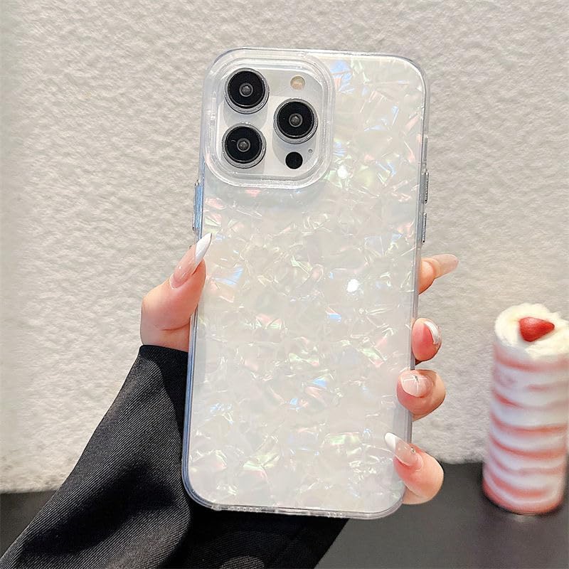 PANDACAMEL Compatible with iPhone 16e Case, White Marble Pattern, Unique Stone Design, Shockproof, Slim Fit, Hard PC, Girls Women Teens Cover - Image 1