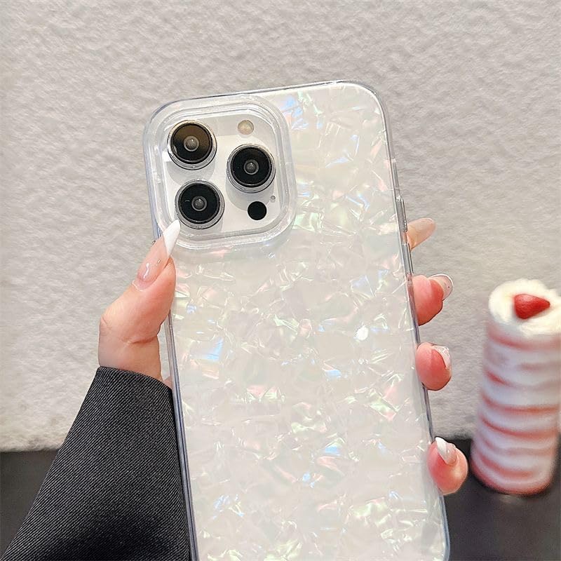 PANDACAMEL Compatible with iPhone 16e Case, White Marble Pattern, Unique Stone Design, Shockproof, Slim Fit, Hard PC, Girls Women Teens Cover - Image 2