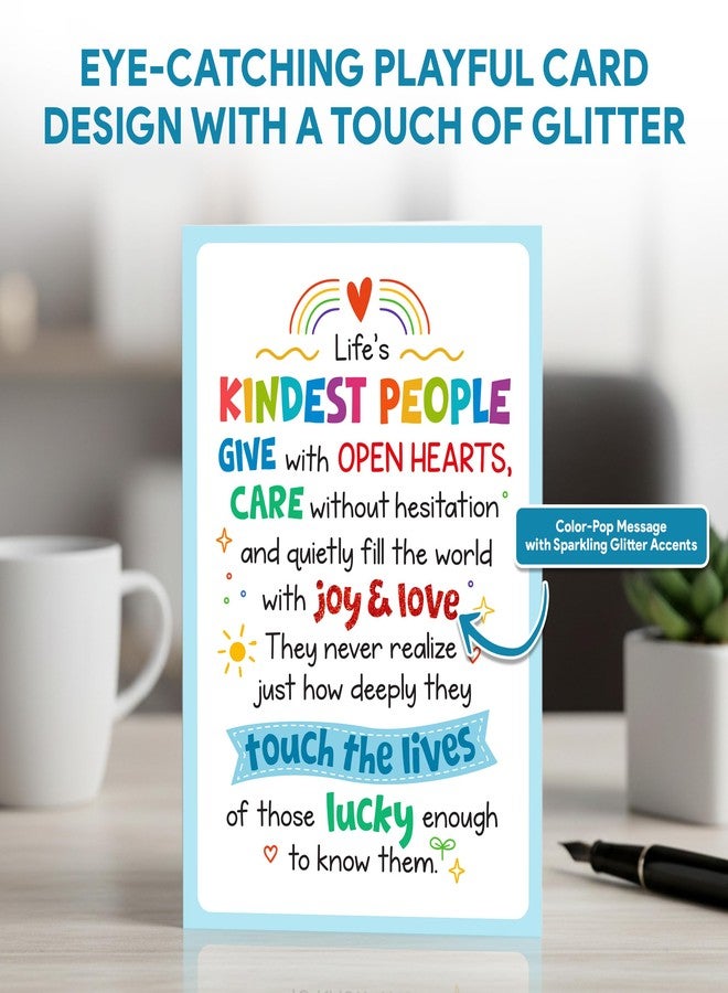 Decorably Appreciation Card for Kindest Person (counselor appreciation card, social worker appreciation card) - Image 4