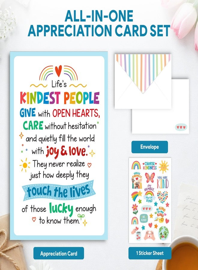 Decorably Appreciation Card for Kindest Person (counselor appreciation card, social worker appreciation card) - Image 3