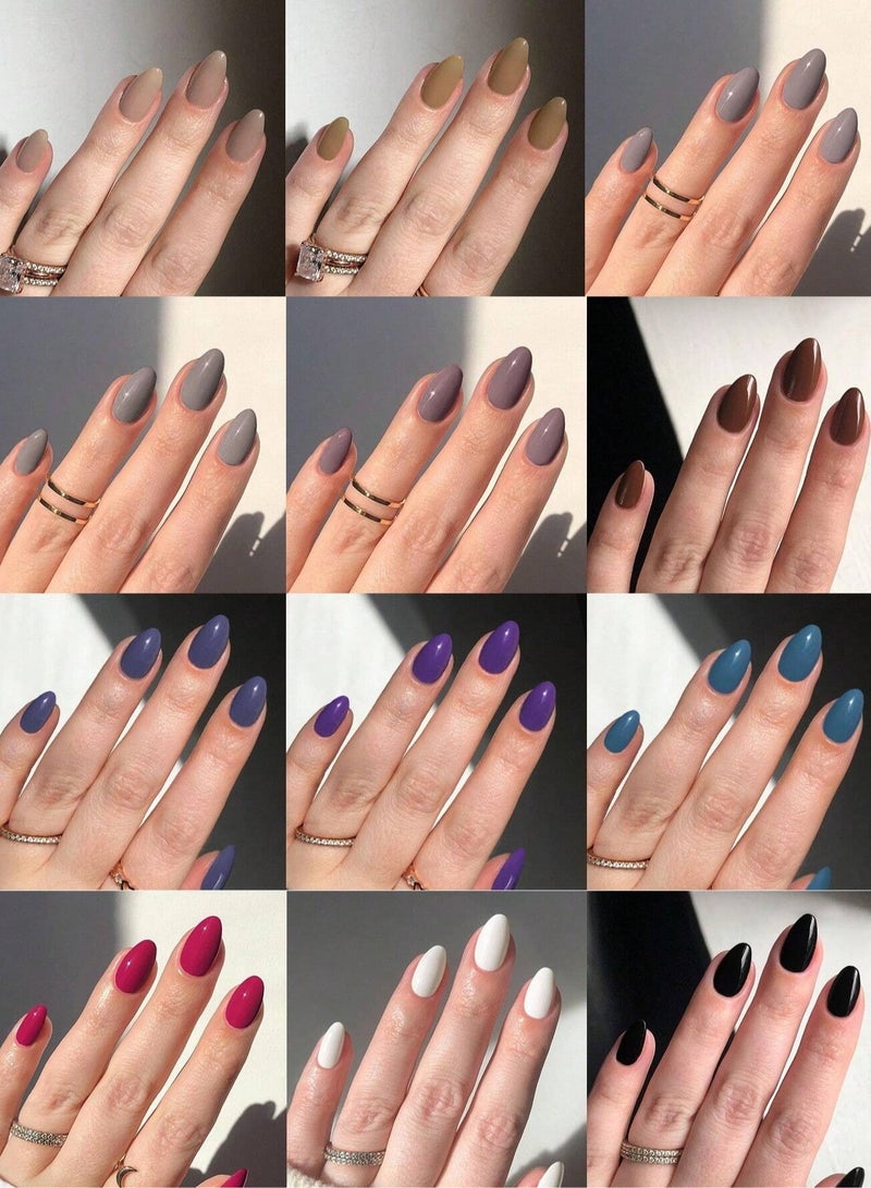 اظافر تركيب مزيفه علبه مكونه من 12 لون اظافر مختلف و مميز مناسبه للارتداء اليومي و للحفلات - Image 1