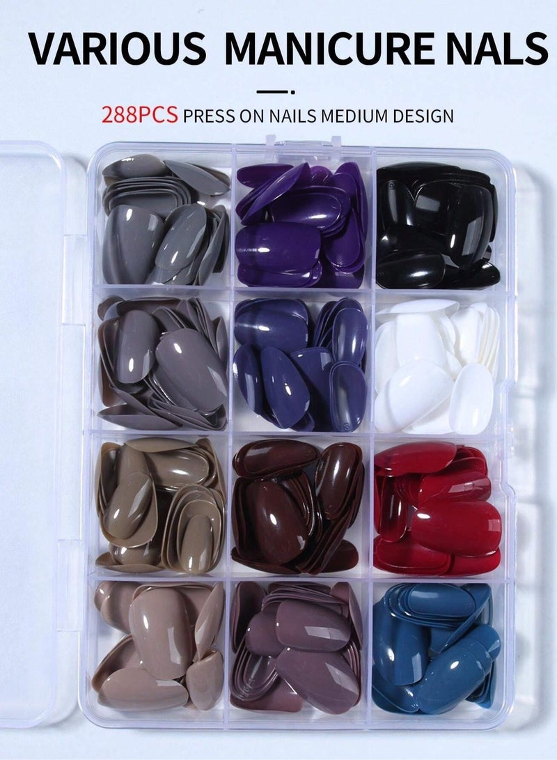 اظافر تركيب مزيفه علبه مكونه من 12 لون اظافر مختلف و مميز مناسبه للارتداء اليومي و للحفلات - Image 4