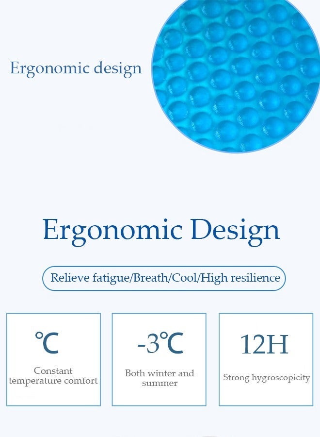 DUNISO Gel Seat Cushion for Car, Cooling Seat Cushion with Anti-Slip Bottom and Removable Cover, Breathable Car Office Chair Seat Cushion for Tailbone Pain Relief - Image 5