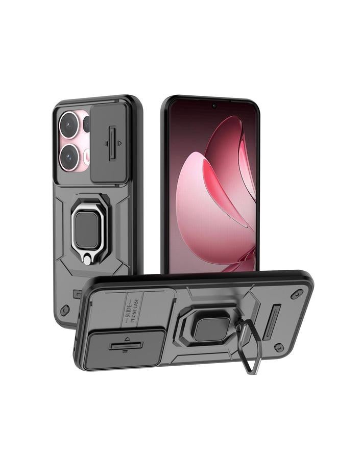 إيروريكس جراب لهاتف OPPO Reno13 Pro 5G Global Sliding Camshield TPU + PC جراب هاتف مقاوم للصدمات مع حامل - Image 1