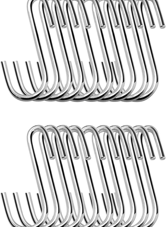 Multifunctional S Shape Stainless Steel Hooks 6cm For Kitchen Bathroom Storage - Image 2