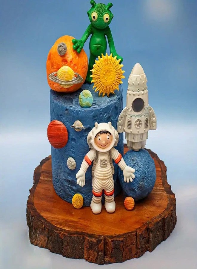 YANQINMS Planets Silicone Mold Earth Venus Saturn Mars Jupiter Fondant Molds For Sugar Cake Decorating Cupcake Topper Candy Chocolate Gum Paste Polymer Clay - Image 3