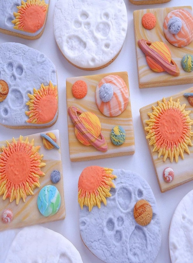 YANQINMS Planets Silicone Mold Earth Venus Saturn Mars Jupiter Fondant Molds For Sugar Cake Decorating Cupcake Topper Candy Chocolate Gum Paste Polymer Clay - Image 4