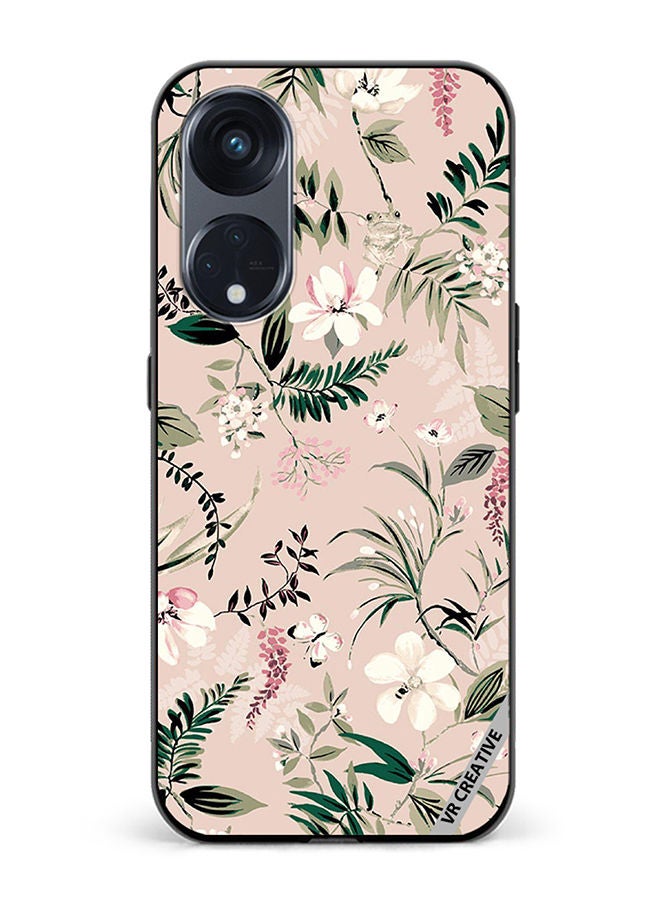 VR CREATIVE Protective Case Cover For Oppo Reno8 T 5G Whitpi Design Multicolour - Image 1