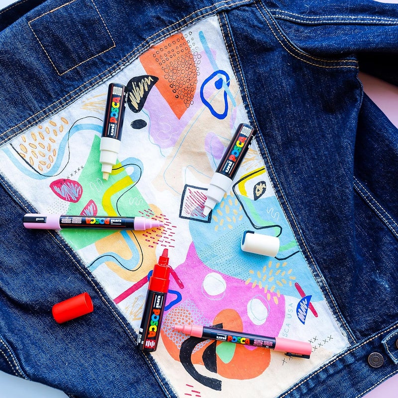 POSCA أقلام تلوين دائمة مائية من بوسكا PC-1MR - مجموعة من 8 ألوان باستيل - Image 5