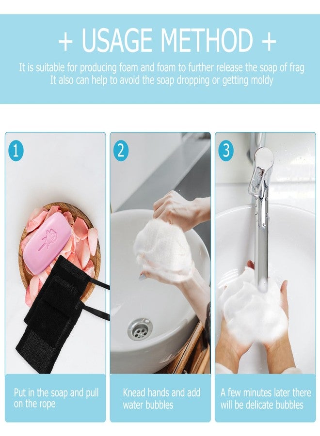 Healifty 10Pcs Soap Pouch Foaming for Exfoliating Cleansing Create Abundant Bubbles with Natural Soaps and Cosmetics for Shower Use - Image 3