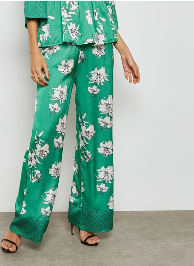 ELLA Floral Print Wide Leg Pants