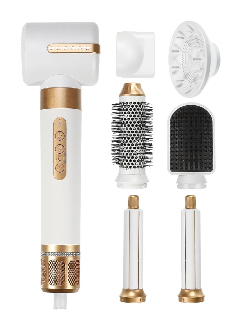 general Hair Dryer Brush Blow Dryer Brush Set with Diffuser 7 in 1 Hair Styling Tools 110000 RPM High Speed Volumizer Drying Curler Straightener - Image 1