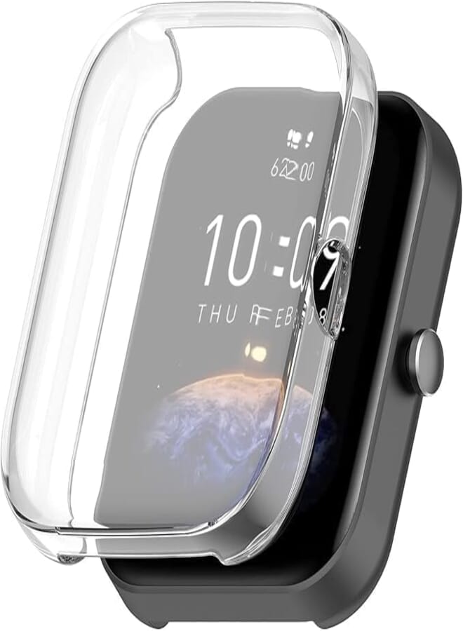 Next Next Store Case Compatible with Amazfit Bip 3 Pro/Amazfit Bip 3 Pro/Amazfit Bip 3 Smartwatch Soft TPU Slim Protective Silicone Bumper Cover