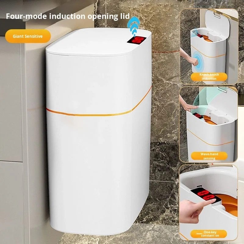 Y&D Smart Trash Can: Automatic, Touchless, Waterproof Waste Bin for Home Bathroom - Rechargeable & Intelligent Sensor, Laundry Basket Alternative - Image 4