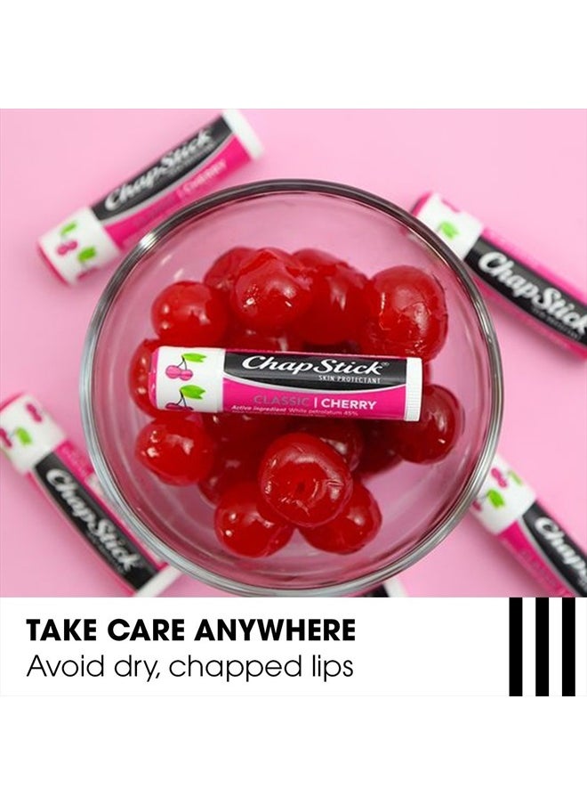 chapstick Classic (24 Blister Packs of 1 Stick, 24 Total Sticks, Cherry Flavor) Skin Protectant Flavored Lip Balm Tube, 0.15 Ounce Each,24 Count (Pack of 1)  - Image 5