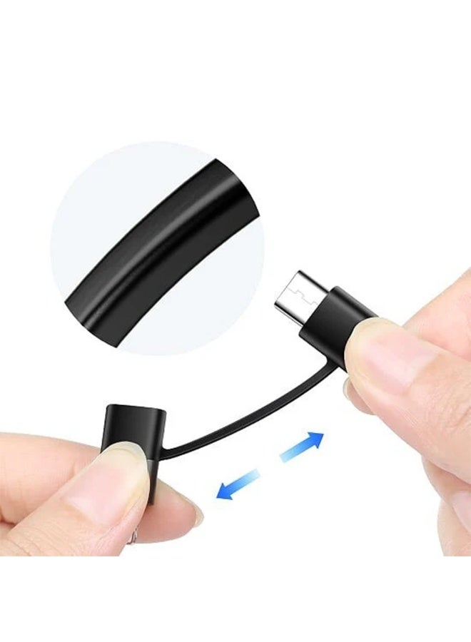 مكدودو كابل شحن سريع CA-712 2 في 1، من النوع C إلى Type-C و Lightning، PD 3.0، حتى 60 وات مع مؤشر LED، تصميم متين من سبائك الزنك وسلك مضفر من النايلون، يدعم الشحن ونقل البيانات بكفاءة، تيار 3 أمبير وحماية من الانحناء والحرارة لضمان أداء آمن ومستقر. - Image 4