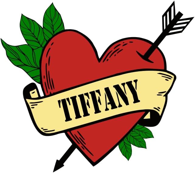 Tiffany HEART arrow Temporary Tattoo long lasting chucky love