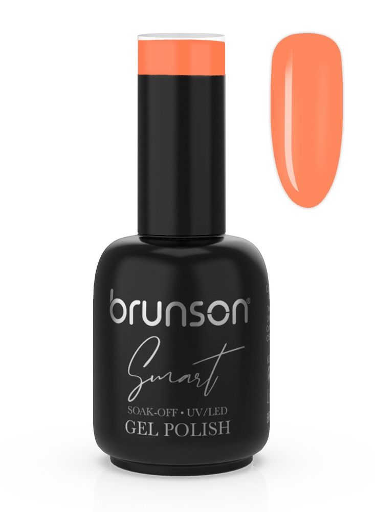 brunson Gel Nail Polish, 15ml Smart Gel Nails Glossy Shine Finish Long Lasting Soak off UV/LED Gel Polish for Nail Art French Manicure Pedicure Salon Quality Chip Resistant Gel Nail Extensions BSM036