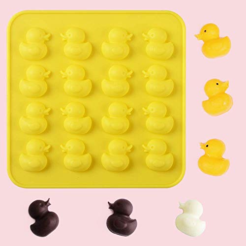 Newk Duck Chocolate Silicone Mold, 4 Packs 16- Cavity Non-Stick Food Grade Silicone Molds for Ice Cube, Jelly, Fondant, Hard Candy - Image 5