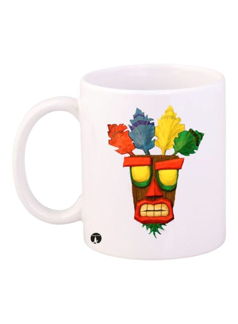 RKN Crash Printed Mug White/Red/Yellow Standard Size