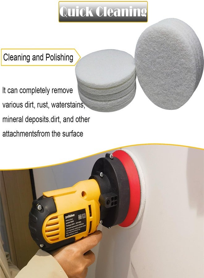 Tonmp 10 Pack 5 Inch 2000 Grits Multipurpose Scrubber Scouring Pads Flocking Scuff Pads -Hoop and Loop Scuff Pads Conditioning Discs Polishing Pad for Furniture Automotive Cleaning, Rust Removal - Image 5