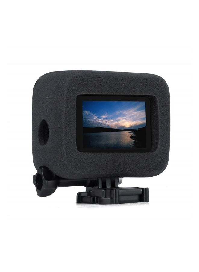 Windslayer Cover Housing Frame Case for GoPro Hero 8 Black, 2-Pack Foam Windshield Housing Case Cover, Reduces Wind Noise for Optimal Audio Recording