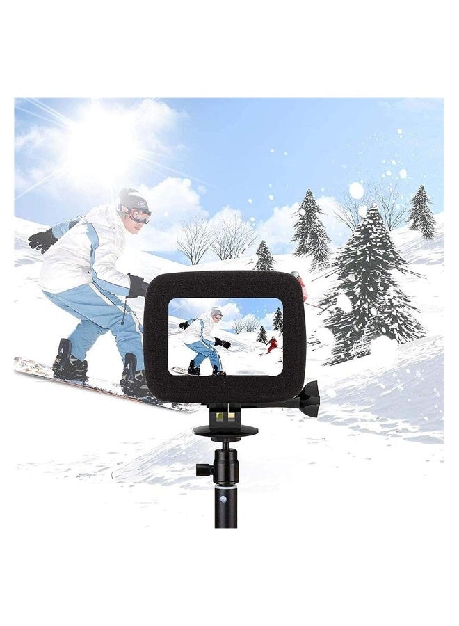 Windslayer Cover Housing Frame Case for GoPro Hero 8 Black, 2-Pack Foam Windshield Housing Case Cover, Reduces Wind Noise for Optimal Audio Recording