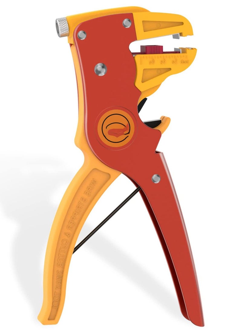Excefore - 2-in-1 Automatic Wire Stripper and Cutter,Adjustable 10-24 AWG Electrical Cable Tool for Electronics and Automotive Repair - Image 1