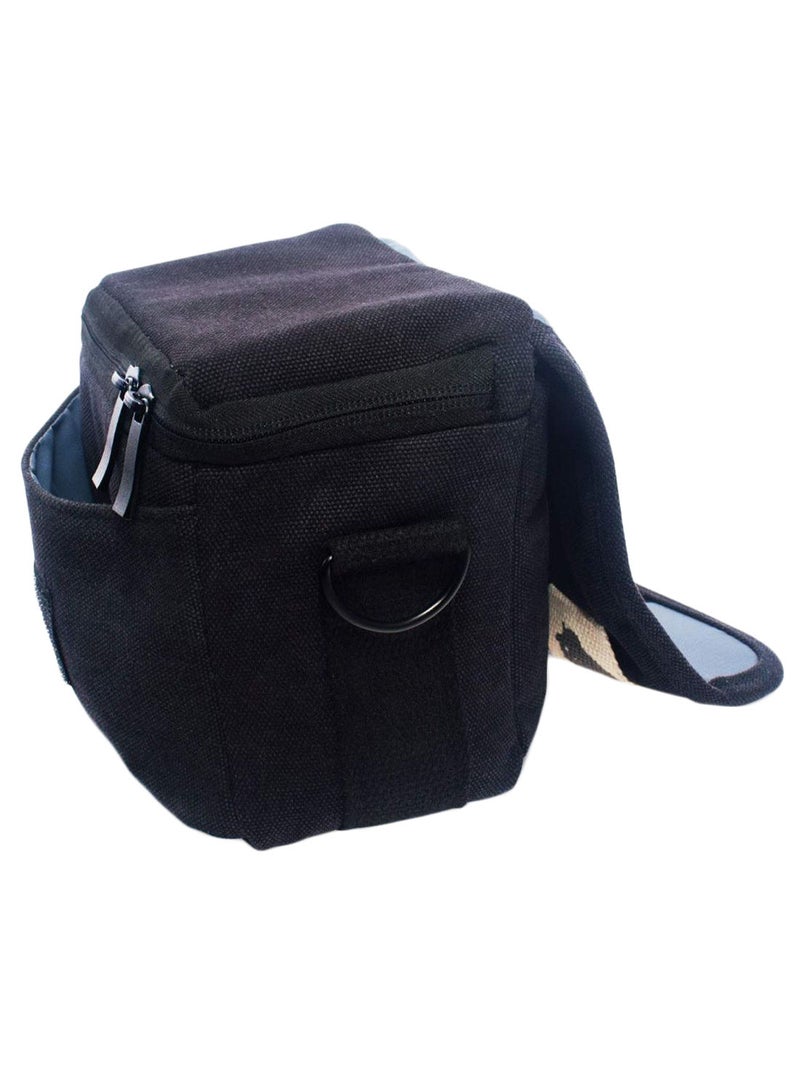NIBEMINENT Camera Bag For Canon With Removable Strap Black  - Image 2
