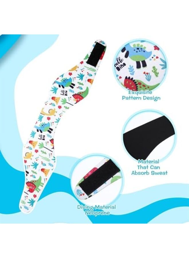 LAMAY 4 PCS Swimming Headband Swimming Ear Band Adjustable Swim Headband - Image 2