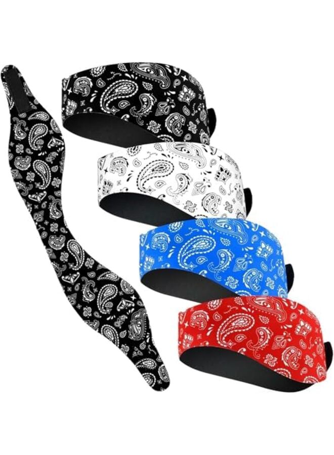 LAMAY 4 PCS Swimming Headband Swimming Ear Band Adjustable Swim Headband - Image 1