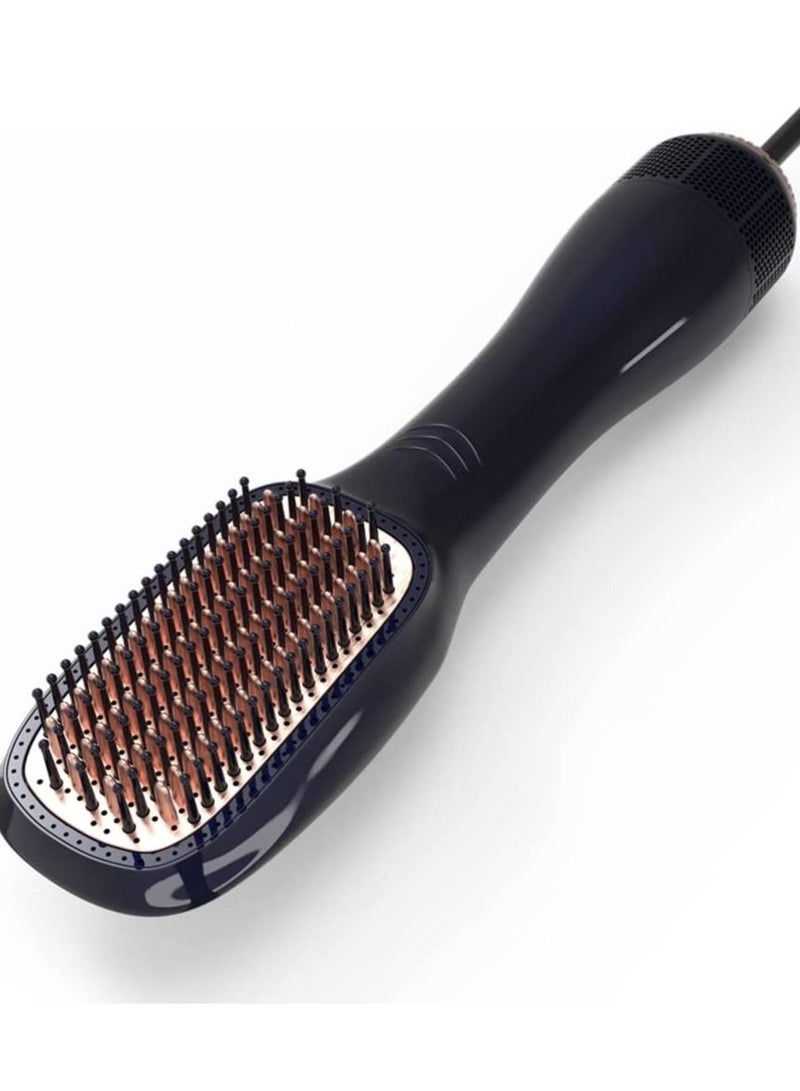 Hair Dryer Brush 3 in 1 Hot Air Brushes Blow Dryer Brush Hair Comb One Step Electric Hair Brushes Hair Straightener (gold) - Image 2