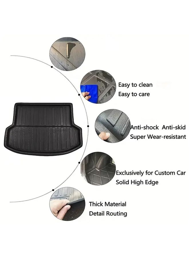 For Hyundai Tucson Ix35 2010 2017 Black EVA Cargo Trunk Liner Anti Slip Anti Dirt Non Slip Surface Easy Clean Design Durable Trunk Mat Vehicle Interior Accessory Secure Storage Protection - Image 4