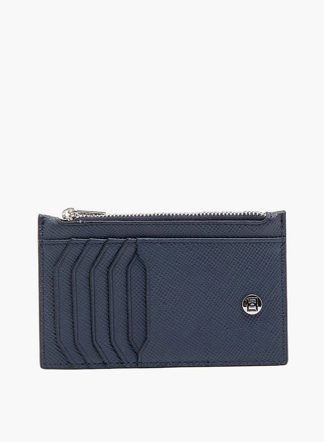دوتشيني Textured Card Holder With Zip Closure