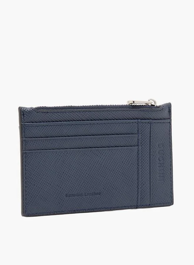 دوتشيني Textured Card Holder With Zip Closure