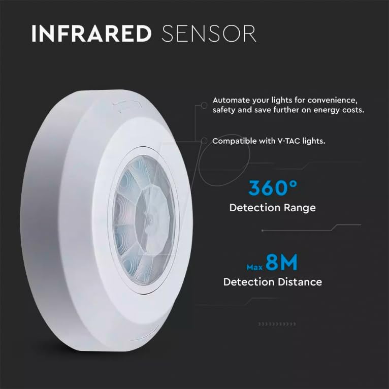Quick Sense Mini PIR Ceiling Mounted Motion Sensor 360 Degree (Pack of 2) - Image 3