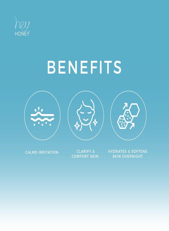 Hey Honey Skincare Be Clear Acne Routine | Clarifying Overnight Treatment | Propolis & Herbal Cream for Blemishes & Acne-Prone Skin | Immidiate Soothing Relief | 1.9 Oz - Image 3