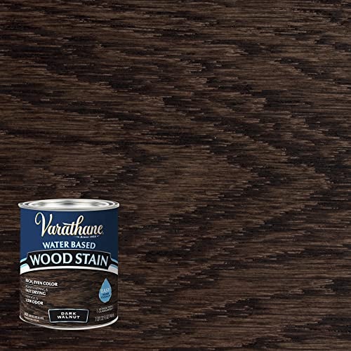 Varathane 381119 Water Based Wood Stain, Quart, Dark Walnut - Image 2