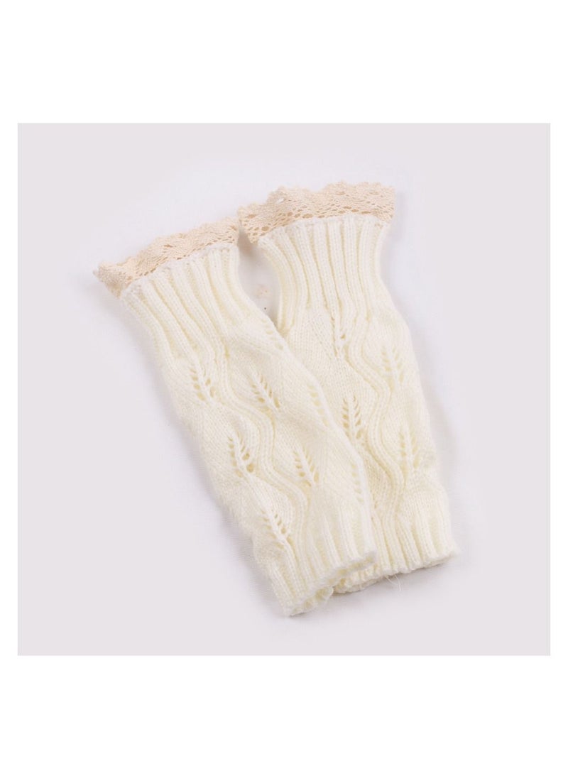 Loquat Fingerless Cotton Polyester Gloves Sleeves 