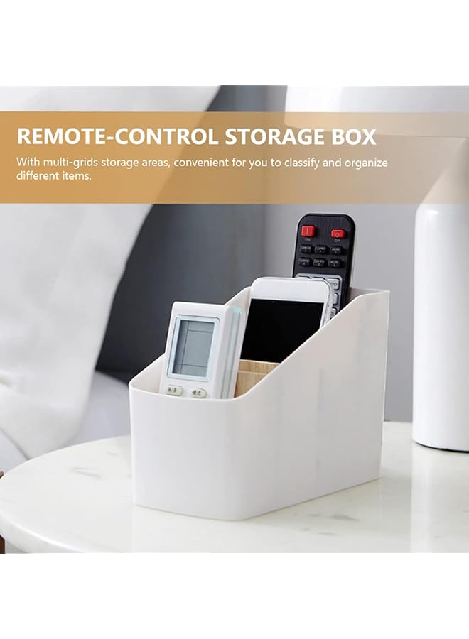 أكس سبرينج صندوق تخزين جهاز التحكم عن بعد وحامل قلم رصاص وحامل سطح المكتب وحامل جهاز التحكم عن بعد للتلفزيون وحامل الهاتف المحمول وحامل التلفزيون وحافظة تخزين سطح المكتب وصندوق القمامة والأدوات المنزلية والمكتب - Image 3