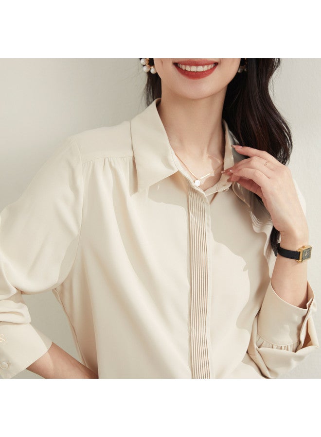 ROMON Four-Season Women'S Long-Sleeve Shirt, Simple And Versatile For Workplace Commuting, Comfortable And Easy To Match - Image 5