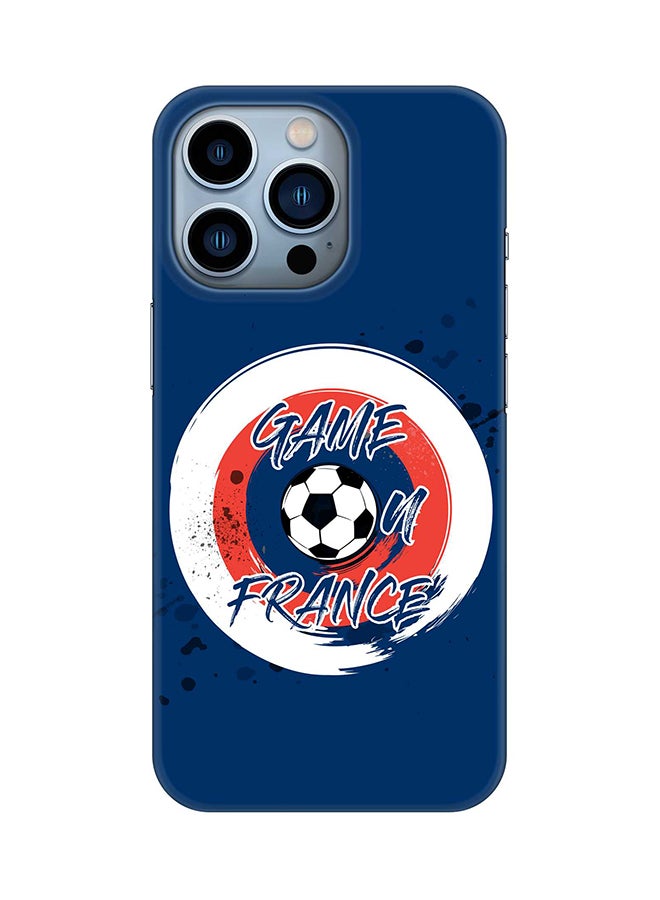Case for Apple iPhone 14 Pro Slim Snap Classic Series Mobile Cover Hard PC Shield Matte Finish Print - Game on France