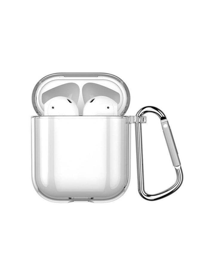 Generic - Tpu Material Suitable For Apple Airpods Protective Case Pro2 Earphone Case 3/4 Generation Transparent 5 Generation Diy Earphone Case-Color:Soft Shell + White Rope + Bag-Applicable Model:Airpods 3rd Generation (no Ears) - Image 1