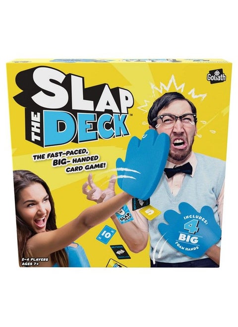 Slap The Deck Game Fastpaced Card Game With Big Foam Hands Ages 7 And Up 24 Players