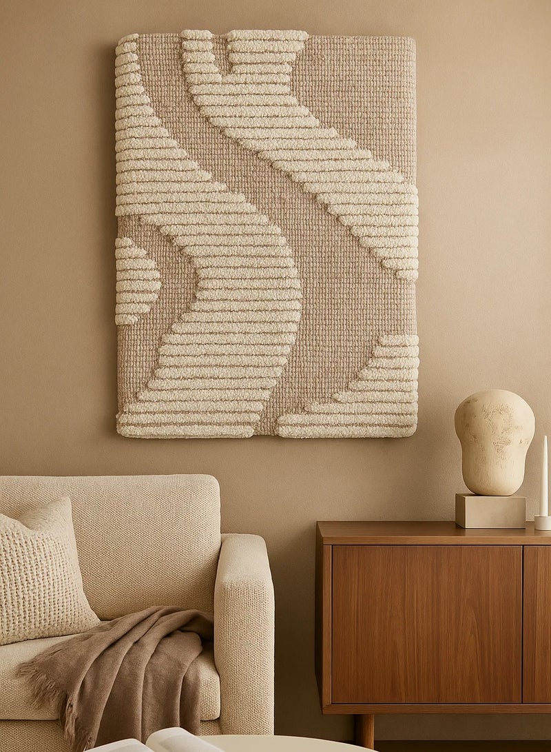 لوفت لويولا - II، لوحة فنية جدارية، 60×90 سم، قماش، عاجي/بيج