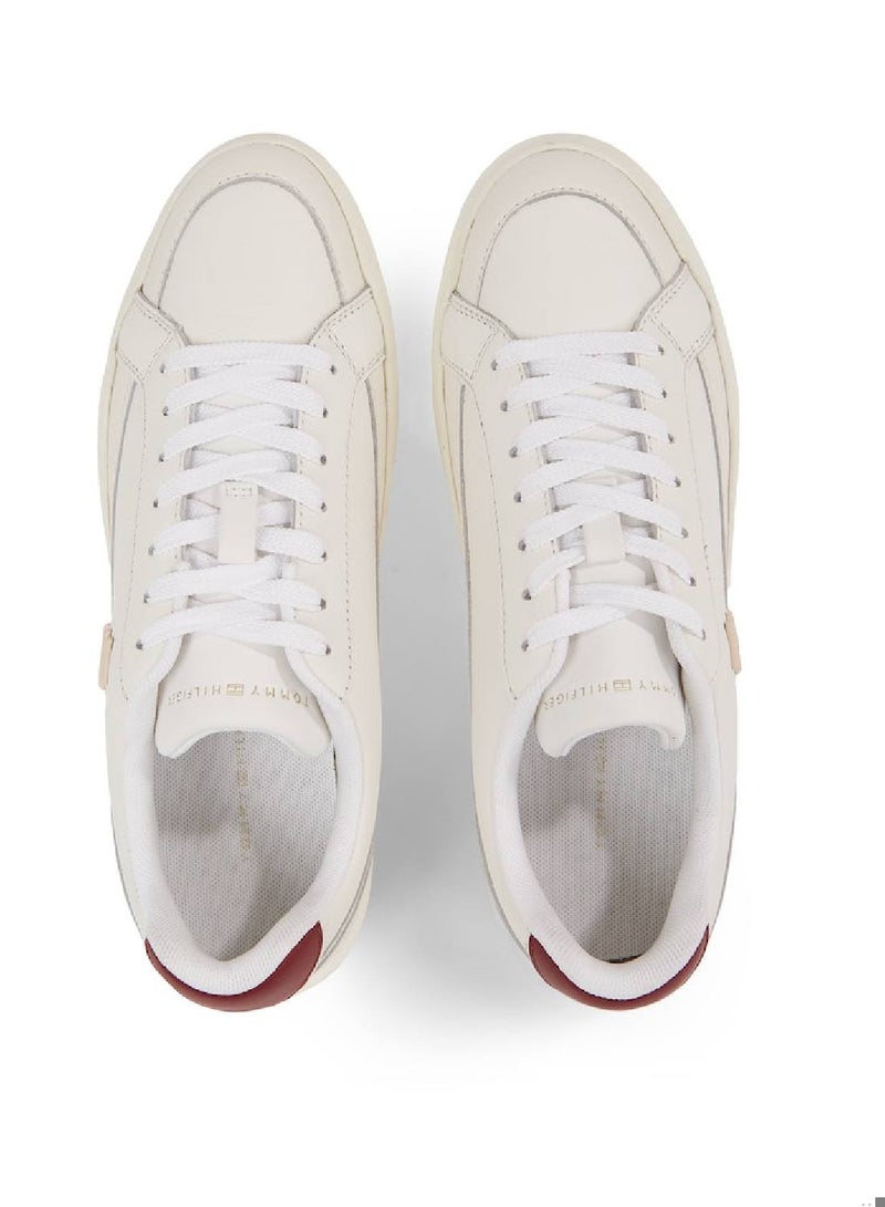 TOMMY HILFIGER Elevated  Leather Cupsole Sneakers  - Image 4