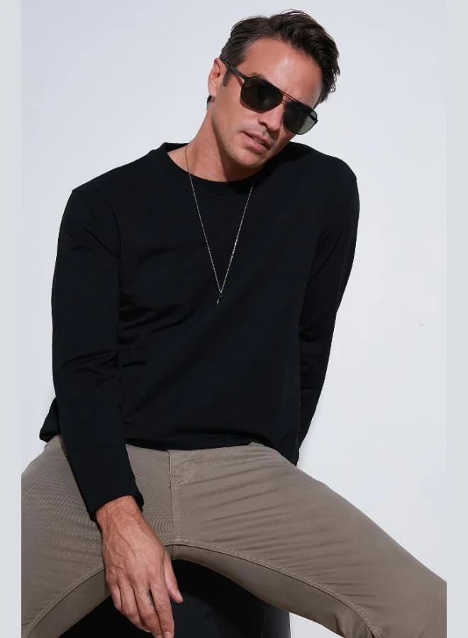 Buratti  Buratti Stretch Cotton Regular Fit Crew Neck Sweatshirt Men's SWEAT 5905725 for Men | Best Price UAE