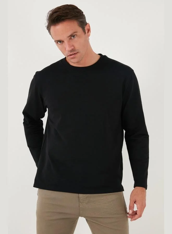 Buratti  Buratti Stretch Cotton Regular Fit Crew Neck Sweatshirt Men's SWEAT 5905725 for Men | Best Price UAE