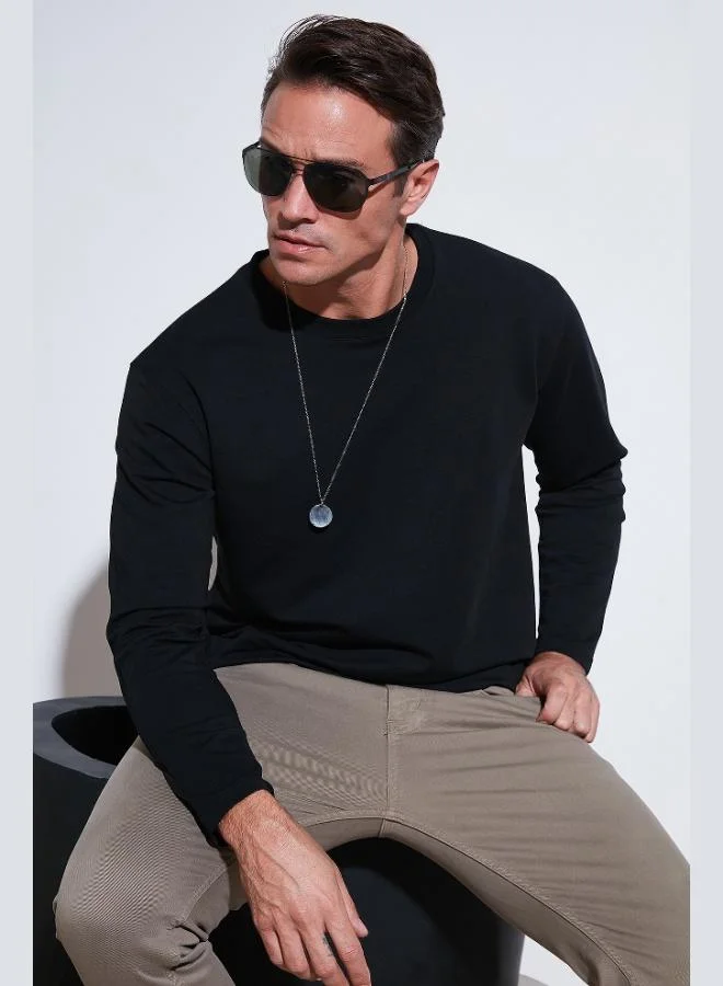Buratti  Buratti Stretch Cotton Regular Fit Crew Neck Sweatshirt Men's SWEAT 5905725 for Men | Best Price UAE